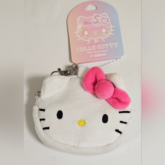 Hello Kitty Sanrio 50th Anniversary Claire's Exclusive Coin Purse Bag Cl… - Picture 2 of 7